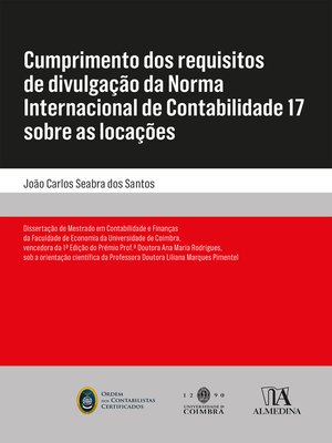 cover image of Cumprimento dos requisitos de divulgação da Norma Internacional de Contabilidade 17 sobre as locaçõe